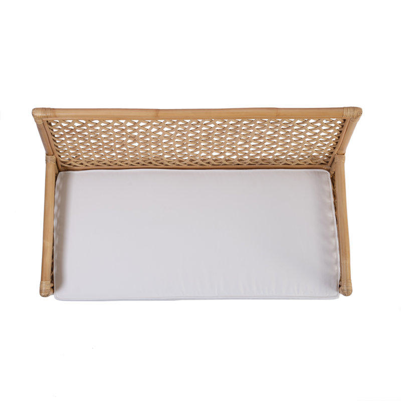 Beachwood 42 in. W Rectangular Rattan Dining Bench