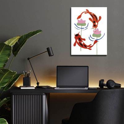  'Koi Fantasy 1' by Alicia Ludwig Acrylic Glass Wall Art, 12" x 16"