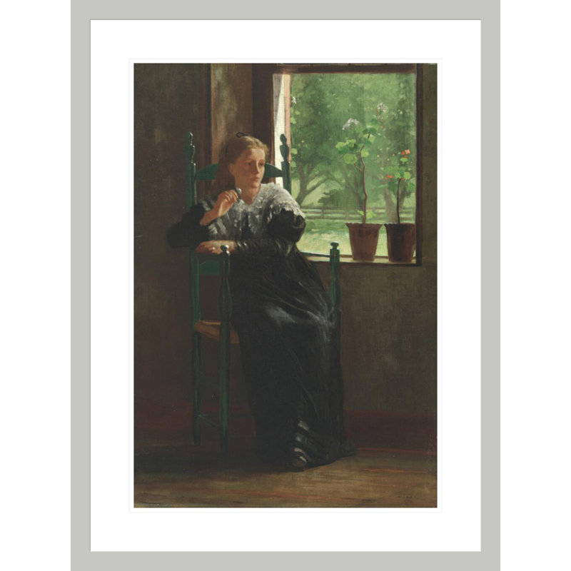 «At the Window» par Winslow Homer, impression giclée encadrée, 29,5 po H x 22,2 po L
