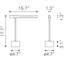 Lampe de table brun et laiton