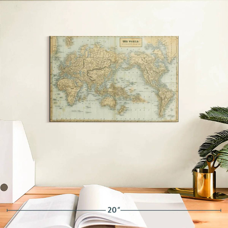 Aliaz, la carte du monde neutre, H 8 po x l 12 po