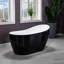 Baignoire de trempage autoportante en acrylique 54 po. X 28 po.-74582494