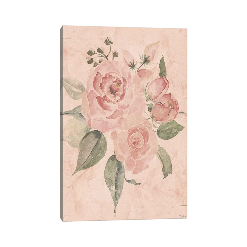 Blush Floral I by Gigi Louise - Wrapped Canvas Print, 101.6 cm H x 66.04 cm W x 1.91 cm D