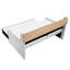 Lit de jour simple moderne gris avec lit gigogne escamotable, côté bibliothèque et charge intégrée, détails cloutés. Structure de lit en bois d'ingénierie, aucun sommier requis, pour les espaces invités