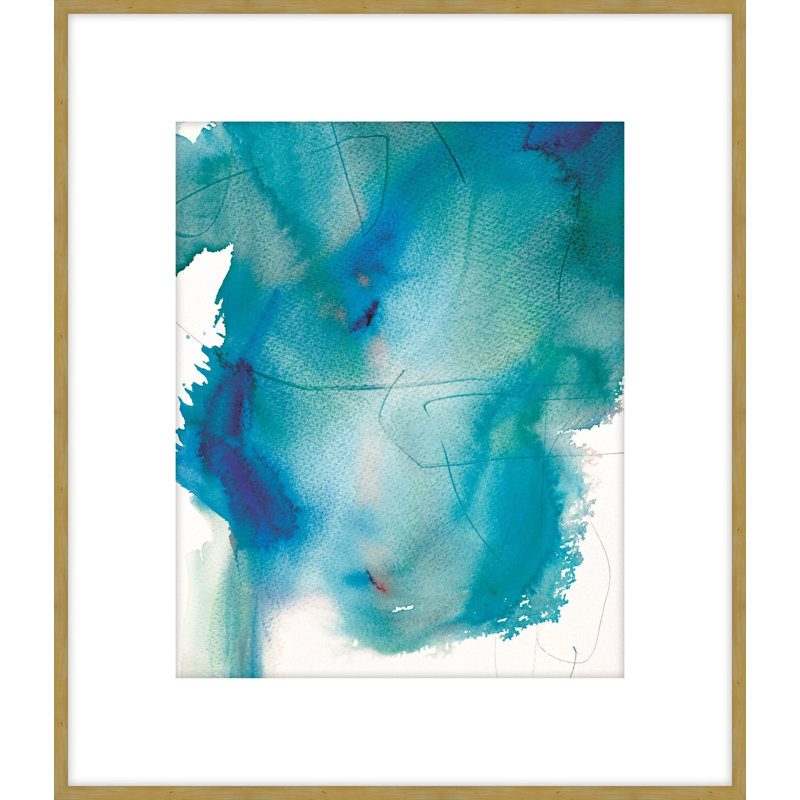 Blue Lake 4 Print, 46.48" H x 40.48" W