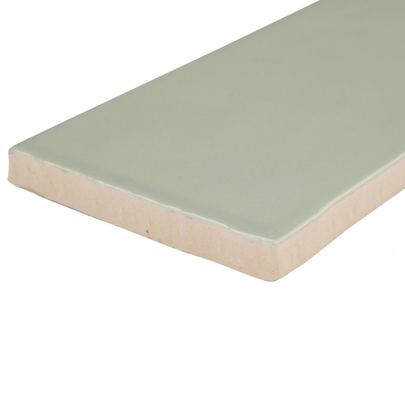 Chester 3" x 12" Ceramic Subway Wall Tile, Sage Green