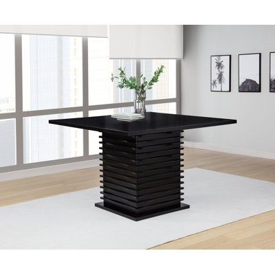 Coad Square 54-inch Counter Height Dining Table Black