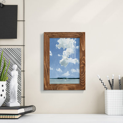 «Juillet Lakeside II», impression encadrée avec verre