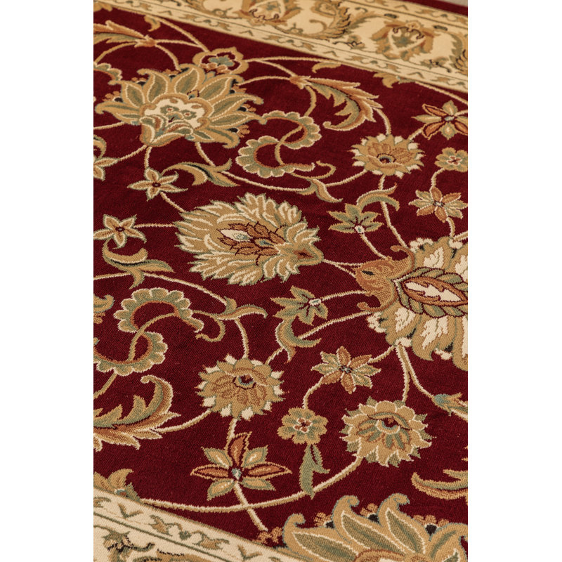Harirud Machine Woven Red Indoor Rug, Rectangle 160 x 235cm