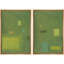 Emerald Green Pastel Color Field Landscape Art, Green Wall Decor, Modern Abstract 2 pièces-98109564-98109565