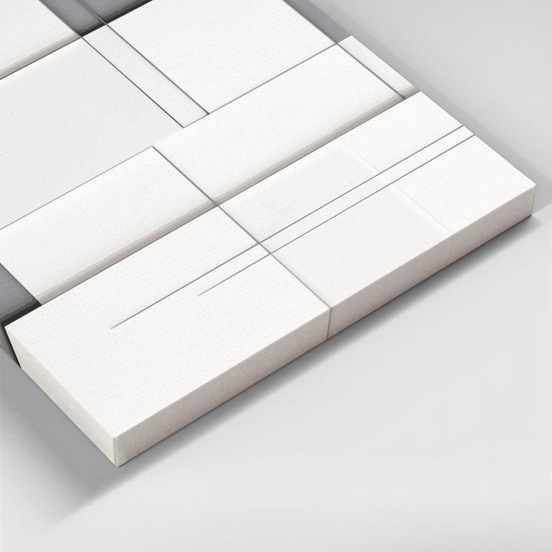 Minimalisme 15, art mural sur toile grise
