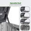 Armoire de rangement extérieure imperméable 4,3 x 2,5 pi