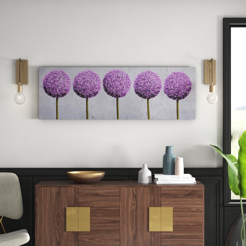 Leinwandbild „Allium Flowers”