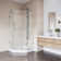 Piedmont 38" W x 38" D x 79" H Hinged Frameless Shower Enclosure with 3/8  Clear Glass&Base