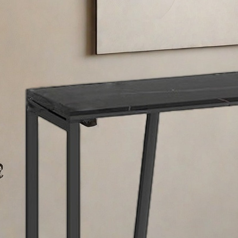 Tabourets et tables de luxe et luxueux, H 41,3 po x L 70,8 po x l 15,7 po, Noir / Noir, Noir