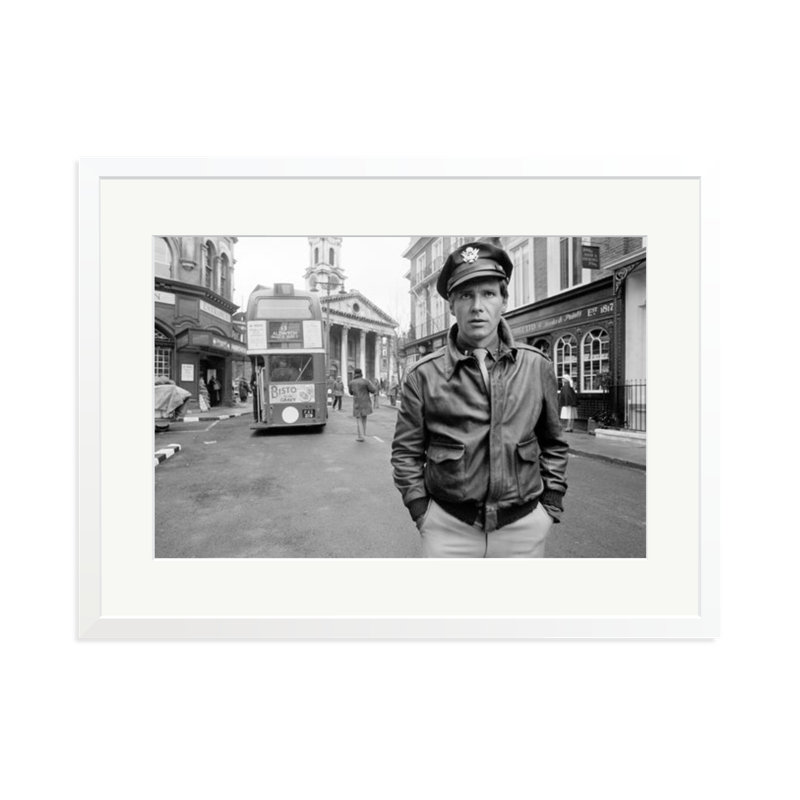 Harrison Ford, White, 23" H x 31" W