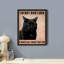 «I'm Not Bad Luck Black Cat Bathroom» sur papier-98299207-98299208