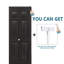 Portes pliantes pliantes noires en bois manufacturé 6 pièces avec quincaillerie et serrure de porte-119812806