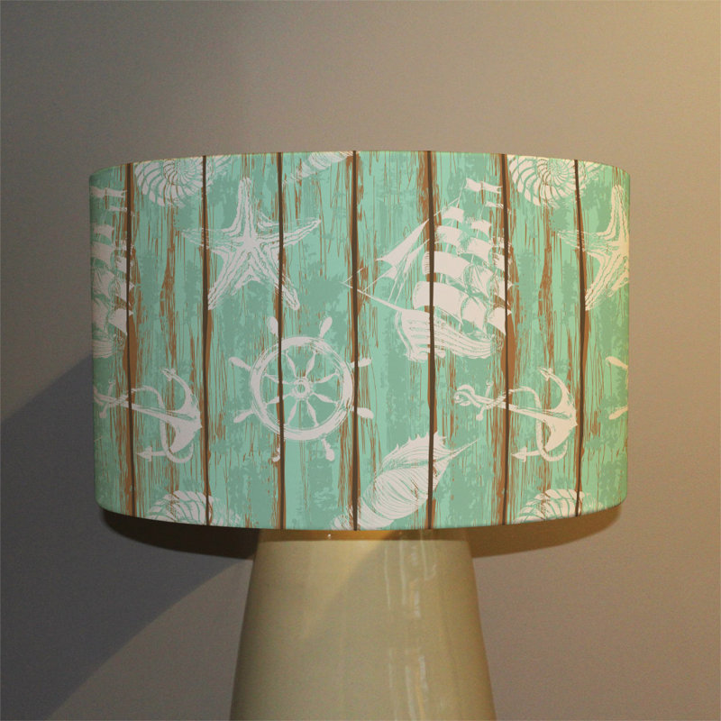Drum Cotton Lamp Shade ( Uno ), 22cm H x 25cm W x 25cm D