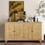 Buffet de 59 po de style américain avec rangement pour vases et décorations de salon, installation d'articles de cafetière