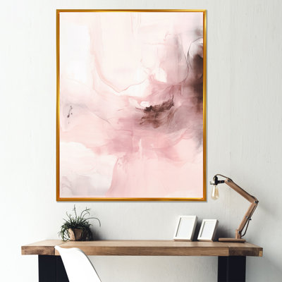 Pink Delicate Abstract Marble IV - Abstract Marble Wall Art