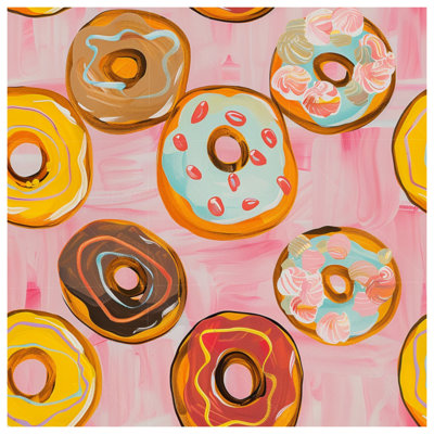 Tapisserie murale Donuts - Décoration murale alimentaire
