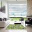 Tapis à motif géométrique vert-4675838