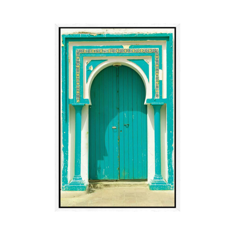 Tunisia Door by Danita Delimont - Print on Canvas, 66.04 cm H x 45.72 cm W, White Framed