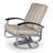 Askar Swivel Powder Coated Aluminum Outdoor Lounge Chair-19643657-19643679-19643689