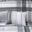Modern Bedding - Édredon à carreaux noir et gris avec coussins 2-121259705