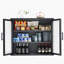 Armoire murale style rétro avec tablettes détachables