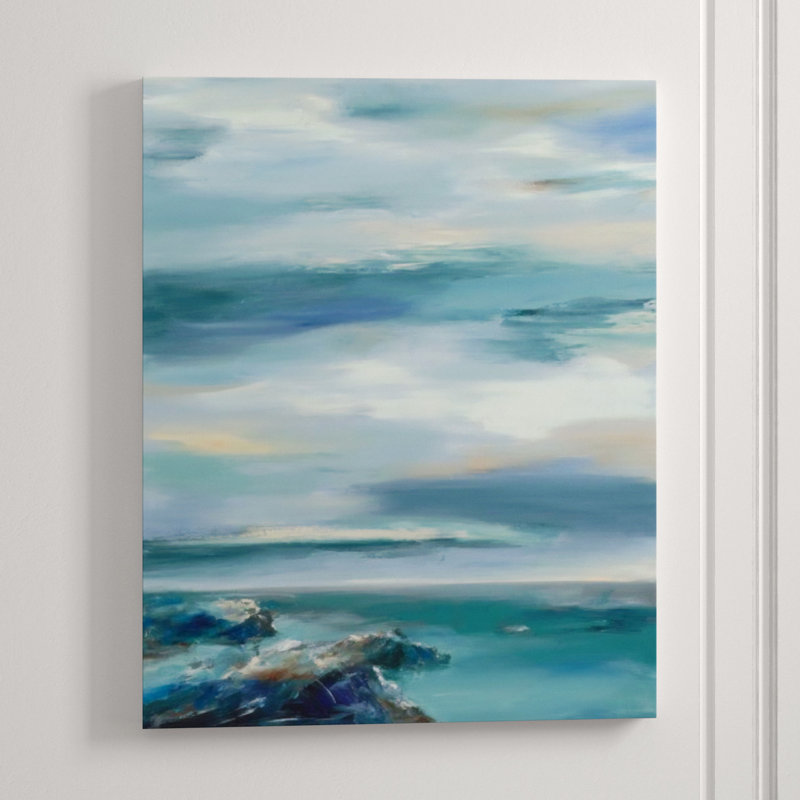 Sunrise At Waterfront Print by Sara Brown, Outdoor, 50" H x 40" W x 1.5" D