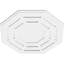 Médaillon de plafond contemporain en PVC Westin-36079047