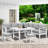 Brandtley 7-8 Person Aluminum Outdoor Dining Set-80584933