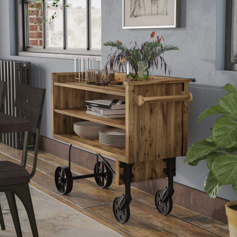 Prevail Brown Wood Dining Stand