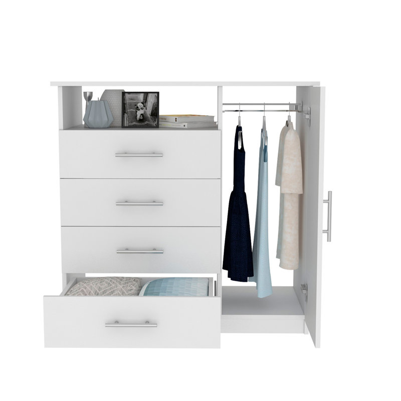 Commode Beaufort, chambre à coucher, blanc, Blanc