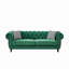Canapé 87 po en tissu d'ameublement en velours Chesterfield-1591501249