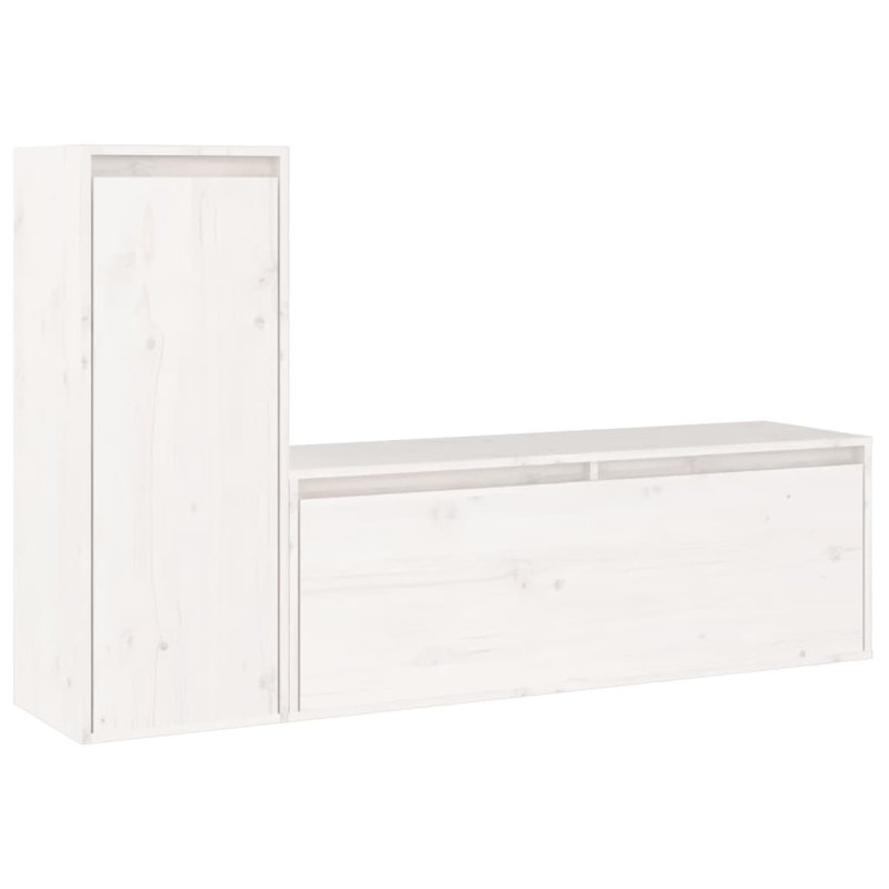 Garn Unfinished Entertainment Centre, White