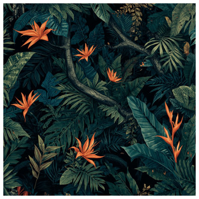 Coussins décoratifs à motif de feuilles de jungle tropicale
