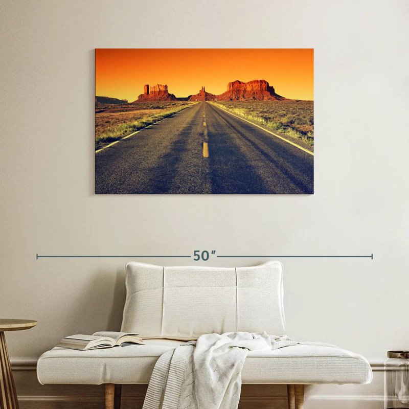 Mehar Sunset At Monument Valley Road, 26" H x 39" W