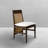 Savannah Alum. Extended Back Side Chair Oak/Raffia