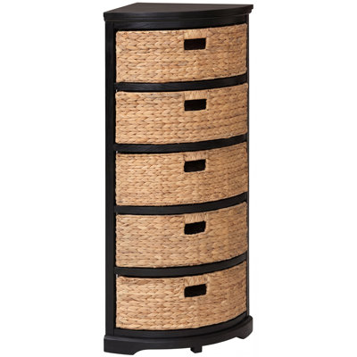 Solid Wood 5 Drawer Storage Drawers