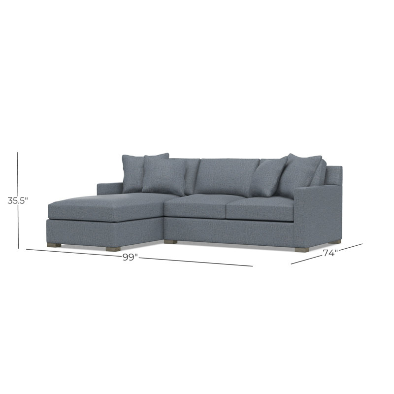 Kelsey Fabric 2 Pc Sectional, 1697-034