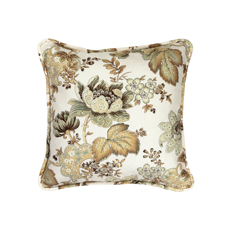 Pontoise Square 100% Cotton Decorative Throw Pillow