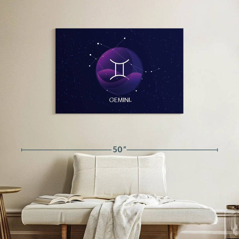Plaque Adella Gemini, H 26 po x l 39 po
