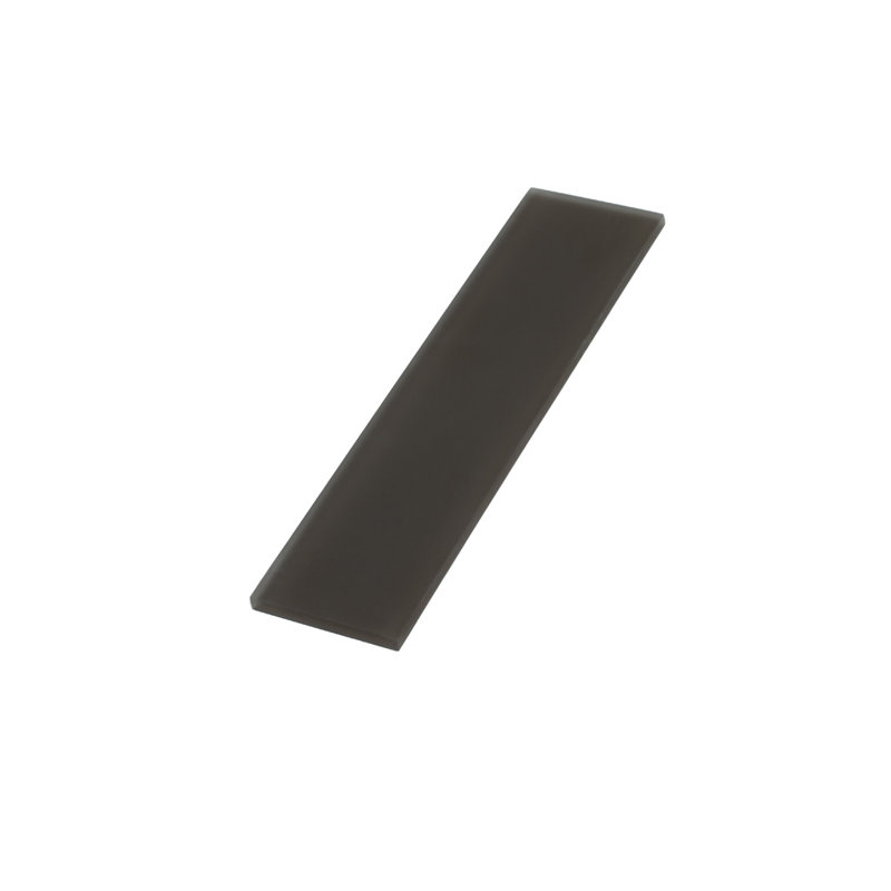 3"X 12" Matte Finished Glass Subway Tile, Ash Gray
