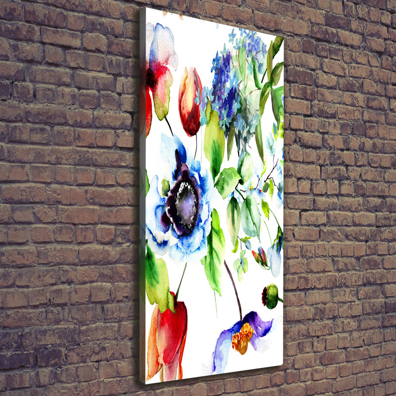 Field Flowers - Wrapped Canvas Print