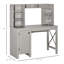 Bureau d'ordinateur avec huche et armoire Homcom Farmhouse-1461402160