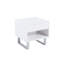 Table basse 1 tiroir haute brillance blanche