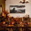 Observatoire de pierre sous une pluie battante - Toile murale d'Halloween-1608422383